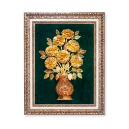 Панно &quot;Розы&quot; из Янтаря