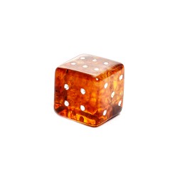 Кубик игральный из Янтаря