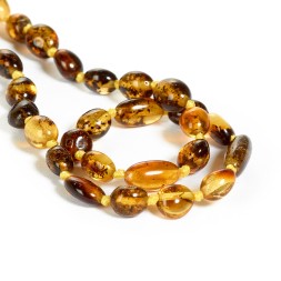 Бусы детские &quot;Сливка&quot; из Янтаря