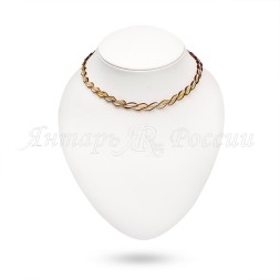 Бусы &quot;Змейка&quot; из Янтаря