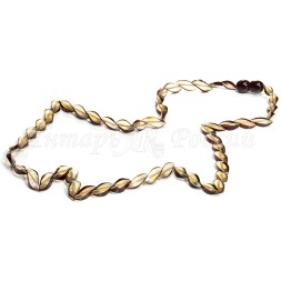 Бусы &quot;Змейка&quot; из Янтаря