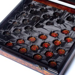 Настольная игра &quot;Шахматы Сянци китайские&quot; из Янтаря и дерева, 42х42