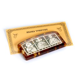 Автомобильная икона &quot;Триптих&quot; из Янтаря и эп.смолы