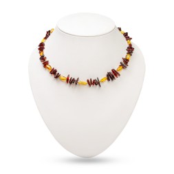 Бусы &quot;Галька/Сливка&quot; из Янтаря