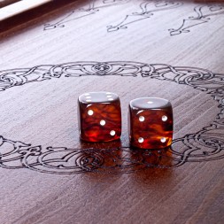 Настольная игра &quot;Нарды&quot; с драконом из Янтаря и резного дерева