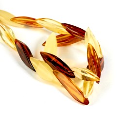 Бусы &quot;Змейка&quot; из Янтаря