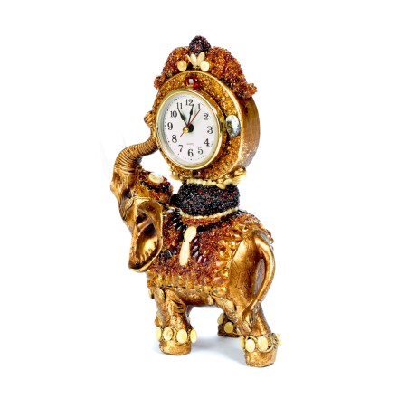 Часы настольные &quot;Слон&quot; из Янтаря и полистоуна купить
