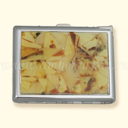 Портсигар с зажигалкой из Янтаря