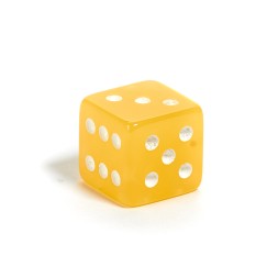 Кубик игральный из искусственного Янтаря